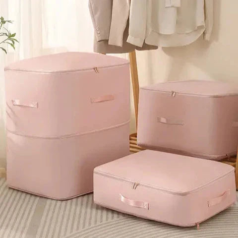 Space Saver | Self-Compression Storage Bags with Built-In Zipper | Durable Organizer for Clothes and Bedding 1