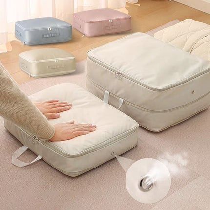 Space Saver | Self-Compression Storage Bags with Built-In Zipper | Durable Organizer for Clothes and Bedding 2