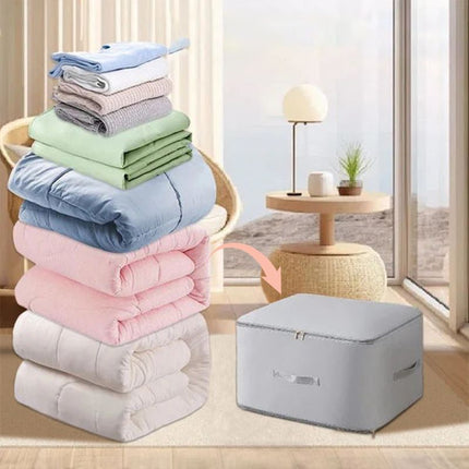 Space Saver | Self-Compression Storage Bags with Built-In Zipper | Durable Organizer for Clothes and Bedding 7