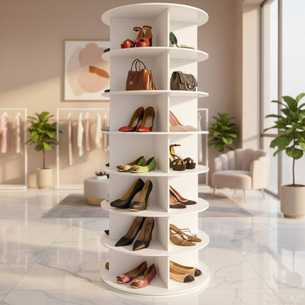 Space Saver | Shoe Rack for Closet with 360° Rotating Design | Multi-Tier Organizer for Efficient Shoe Storage 0