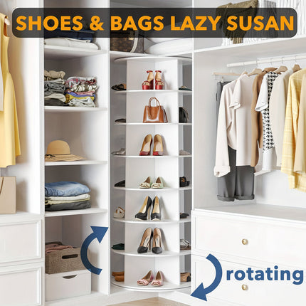 Space Saver | Shoe Rack for Closet with 360° Rotating Design | Multi-Tier Organizer for Efficient Shoe Storage 4