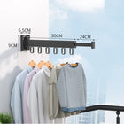 Space Saver | Wall Mounted Clothes Drying Rack with Retractable Design | Space-Saving Solution for Compact Laundry Areas 0