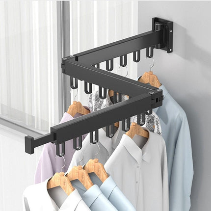 Space Saver | Wall Mounted Clothes Drying Rack with Retractable Design | Space-Saving Solution for Compact Laundry Areas 1