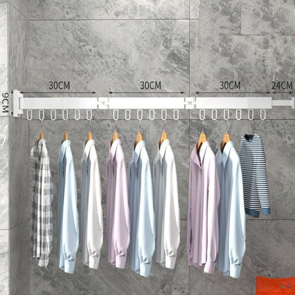 Space Saver | Wall Mounted Clothes Drying Rack with Retractable Design | Space-Saving Solution for Compact Laundry Areas 10