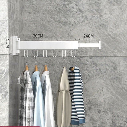 Space Saver | Wall Mounted Clothes Drying Rack with Retractable Design | Space-Saving Solution for Compact Laundry Areas 6