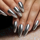 Chrome Nail Polish, Quick Dry Mirror Nail Polish with Metallic Finish, Shiny Nails in One Stroke for Nail Art