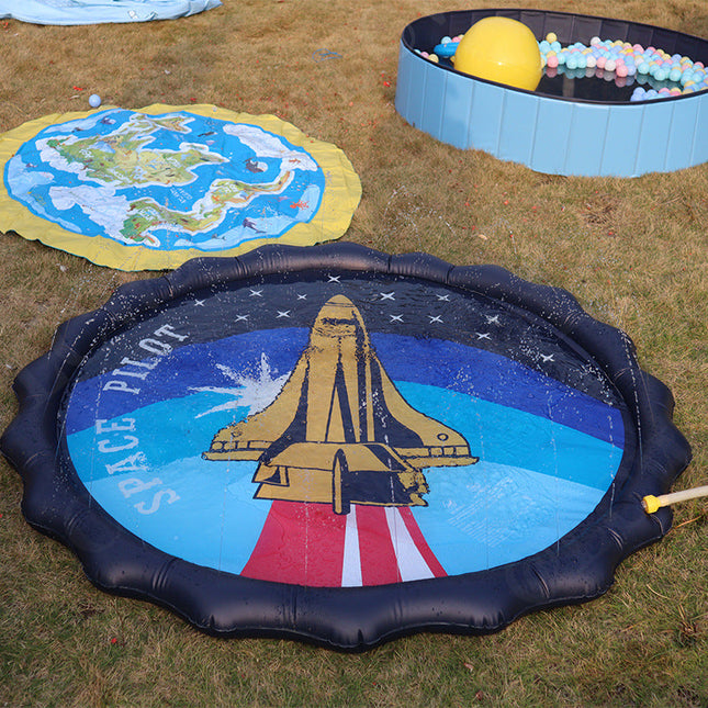 Splash Fun | Water Play Mat with Integrated Spray System | Safe & Portable for Outdoor Fun 1