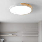 Splice Wood | Flush Mount Ceiling Light with Dimmable Feature | Modern Japandi Design for Cozy Ambiance 0