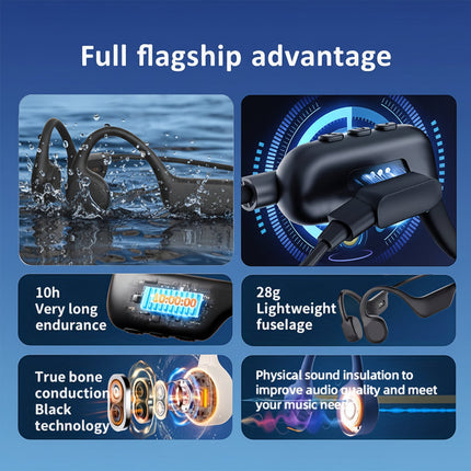 Sport Audio | Wireless Bone Conduction Headphones with USB Charging | Open Ear Design for Safety and Comfort 3