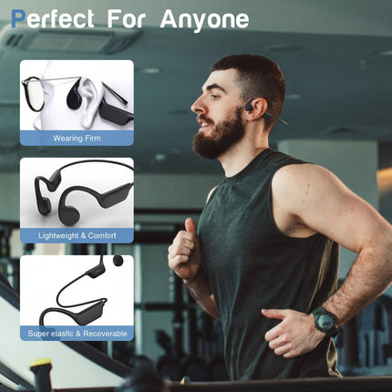 Sport Audio | Wireless Bone Conduction Headphones with USB Charging | Open Ear Design for Safety and Comfort 5