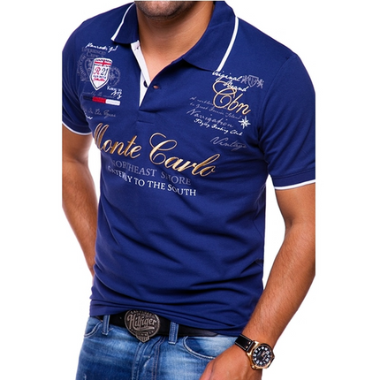 Mens Polo Shirts, Short Sleeve Shirt with Collar – image 7
