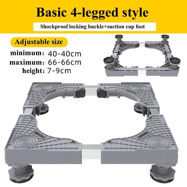 Stabilova | Adjustable Roll Base for Appliances with Shock Absorption | Height Adjustable & Lockable Wheels for Easy Mobility 0