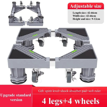 Stabilova | Adjustable Roll Base for Appliances with Shock Absorption | Height Adjustable & Lockable Wheels for Easy Mobility 8