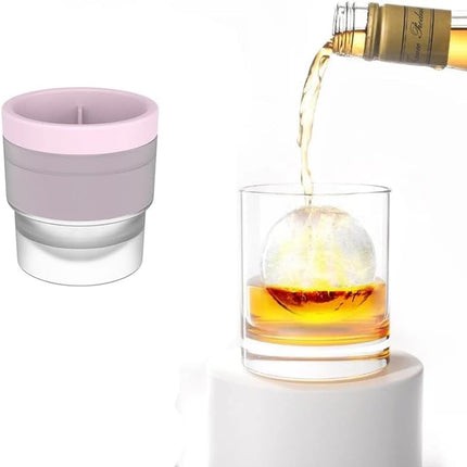 Stackable Silicone Ice Maker | Ice Hockey Ball Mold for Long-Lasting Cool Drinks 0