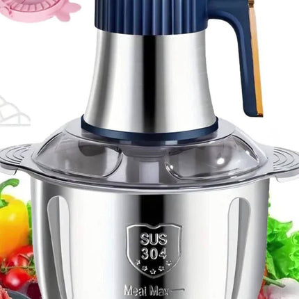 Stainless Steel Food Processor, Vegetable Chopper with 6 Blades – image 10