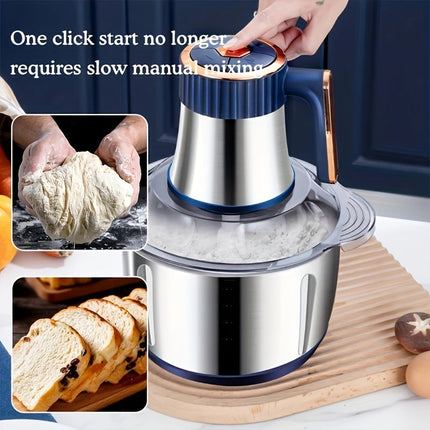 Stainless Steel Food Processor, Vegetable Chopper with 6 Blades – image 5