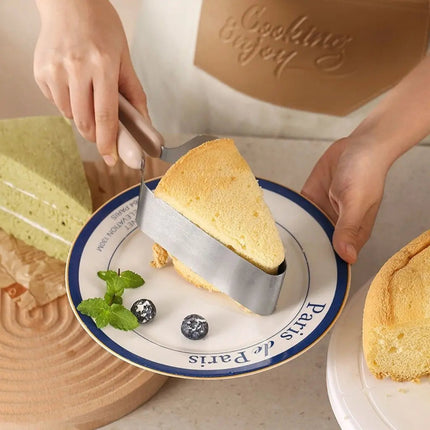 Cake Knife Stainless Steel, Triangular Cake Slicer for Pies and Desserts
