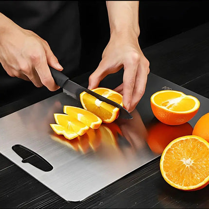Stainless Steel Cutting Board with Handle