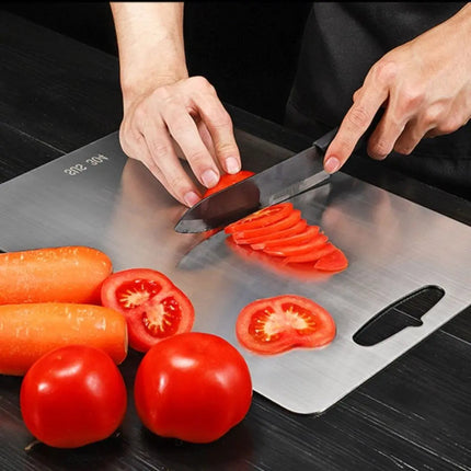 Stainless Steel Cutting Board with Handle, Stainless Steel Chopping Board
