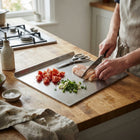 Stainless Steel Large Cutting Board with Double-Sided Functionality | Durable and Hygienic for Versatile Food Preparation_00