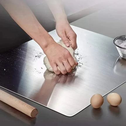 Stainless Steel Large Cutting Board with Double-Sided Functionality | Durable and Hygienic for Versatile Food Preparation 3