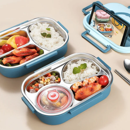 Stainless Steel Bento Box with Soup Bowl – image 6