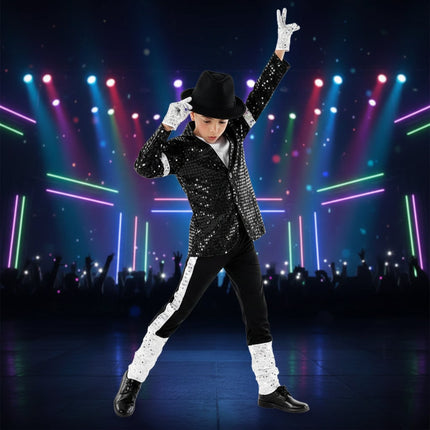 Star Performer | Kids Pop Star Dance Costume with Sparkling Design | Perfect for Halloween and Stage Events 0