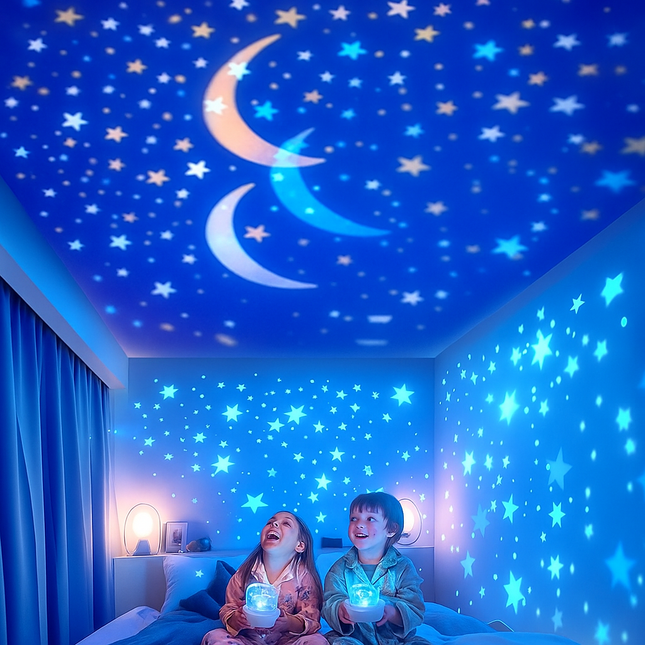 Starry Dreams | Kids Projector Night Light with Gentle Glow | Calming Bedtime Atmosphere for Relaxation 0