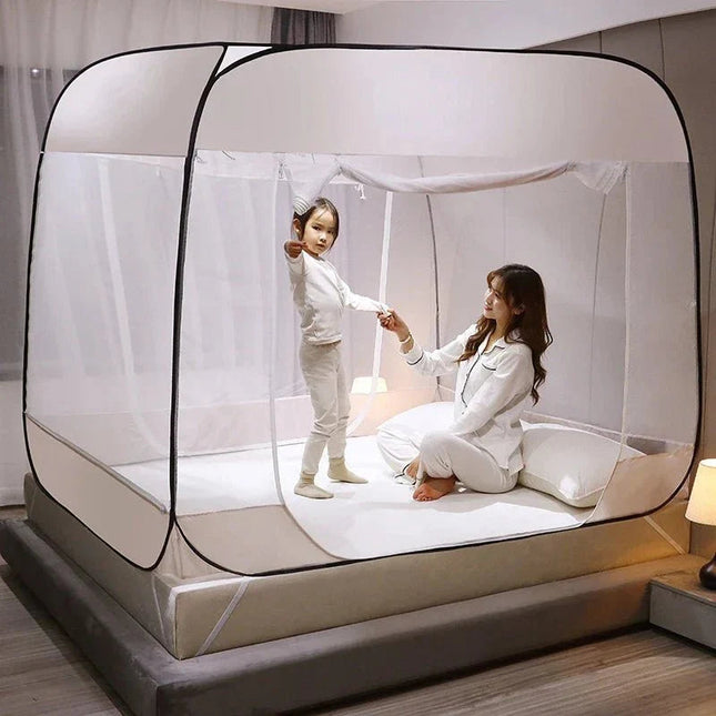 Starry Gray Mosquito Net | No-Installation Insect Protection for Indoor & Outdoor Comfort 1