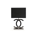 Dia 36.5cm x H 62cm / Φ 14.3″ x H 24.4″ / Chrome & Black