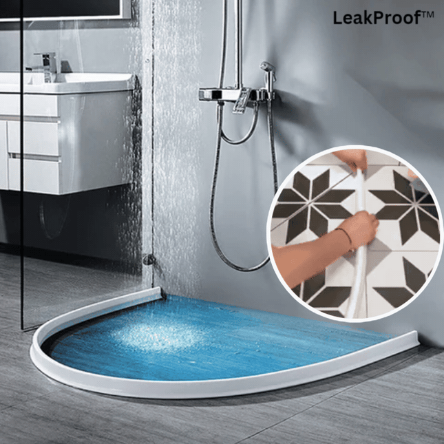 Water Guard Silicone Strip, Water Stopper for Bathroom Floor – image 11