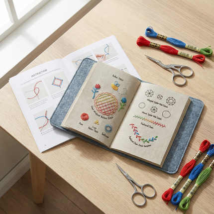Stitchwell | Embroidery Kit for Beginners with 106 Removable Stitches | Complete Needlework Set for Easy Learning 1