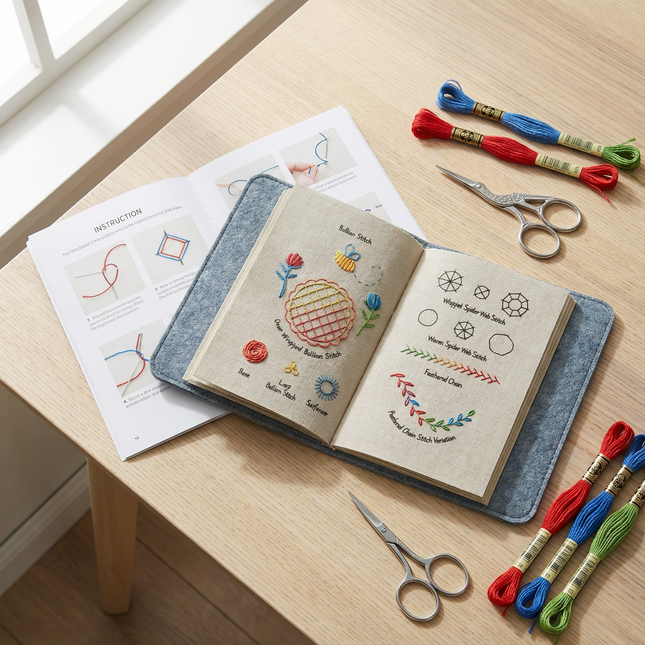 Stitchwell | Embroidery Kit for Beginners with 106 Removable Stitches | Complete Needlework Set for Easy Learning 1