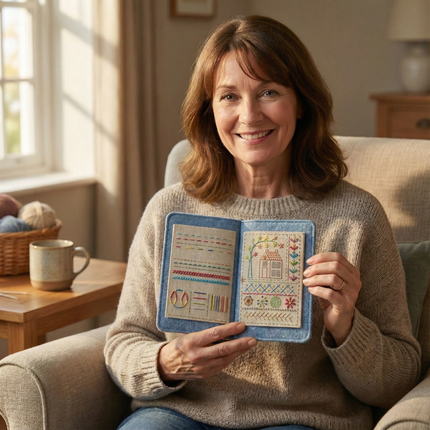 Stitchwell | Embroidery Kit for Beginners with 106 Removable Stitches | Complete Needlework Set for Easy Learning 2