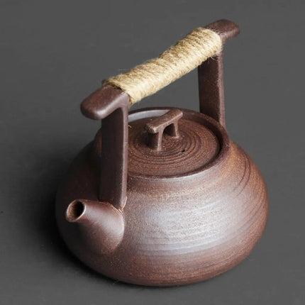 Japanese Teapot, Kyusu Tea Pot with Rope Handle