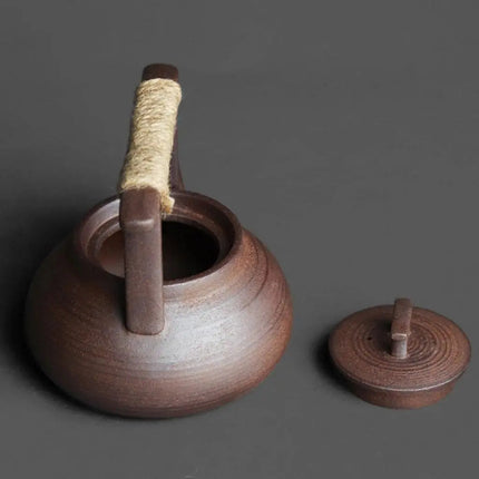 Japanese Teapot, Small Ceramic Teapot for Everyday Brewing and Portable Use