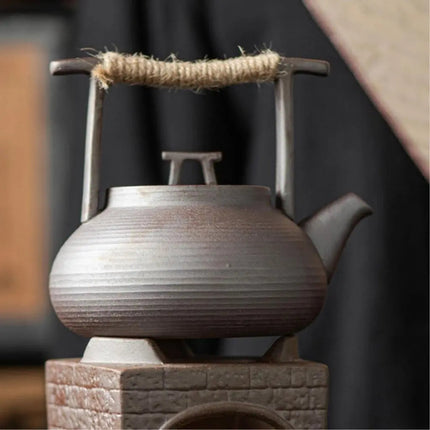 Japanese Teapot, Kyusu Tea Pot with Rope Handle – image 4