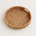 Fruit Basket Rattan Handwoven, Wicker Basket for Storage, Natural Bread Basket for Kitchen and Dining Room