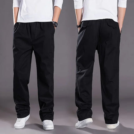 Cargo Pants for Men, Mens Casual Pants with Drawstring and Pockets