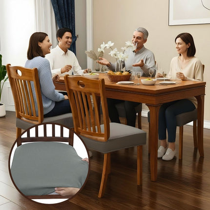 Stretch Dining Chair Covers Set of 4 with Snag-Resistant Fabric | Easy Fit for Daily Protection 1