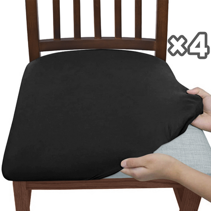 Stretch Dining Chair Covers Set of 4 with Snag-Resistant Fabric | Easy Fit for Daily Protection 11