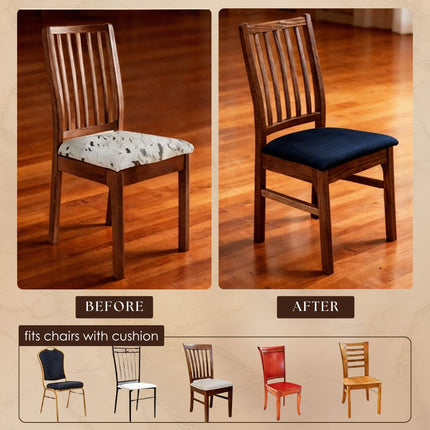 Stretch Dining Chair Covers Set of 4 with Snag-Resistant Fabric | Easy Fit for Daily Protection 3