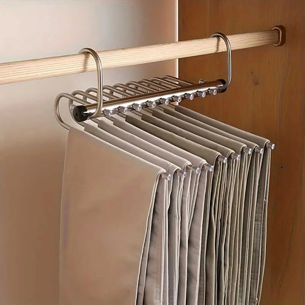 Space Saving Pants Hanger, Hanging Closet Organizer for Scarves – image 5