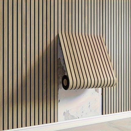 Stylish 3D PVC Wall Panels with Wood Texture | Self-Adhesive Design for Easy Home Upgrade 1