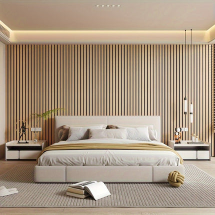 Stylish 3D PVC Wall Panels with Wood Texture | Self-Adhesive Design for Easy Home Upgrade 5
