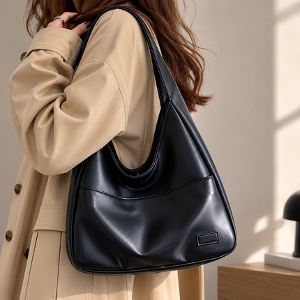 Stylish Black Shoulder Bag for Women with Spacious Design for Everyday Use 1