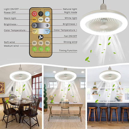 Stylish Ceiling Fan with LED Lighting & Remote Control | Low Profile Design for Instant Comfort 1
