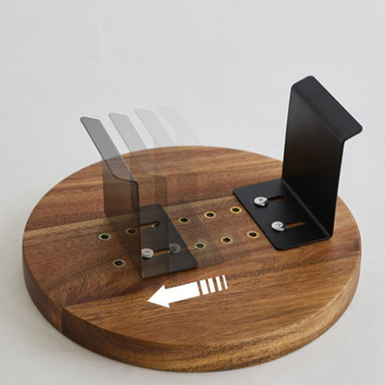 Stylish Clip-On Tray Table for Sofa with Solid Wood Design | Elegant Walnut Finish for Convenience 4