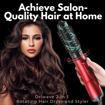 Stylish Hair | Rotating Hair Dryer Brush with Dual Brush Heads | Effortless Volumizing and Curling for All Hair Types 3