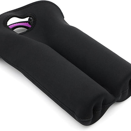 Stylish Insulated Dual-Bottle Wine Carrier with Neoprene Protection for Safe Travel 6